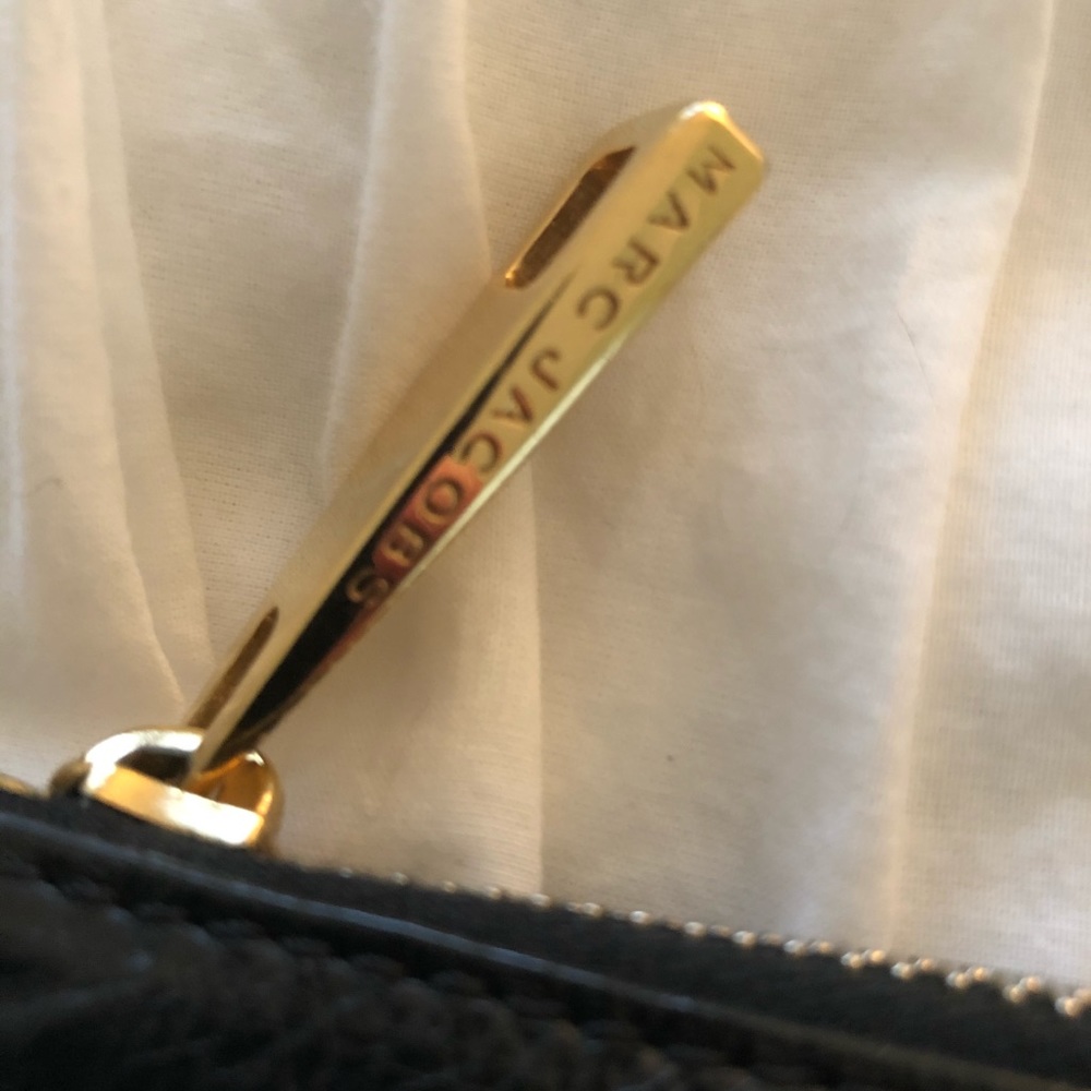 Marc Jacobs Black Leather Clutch Purse Bag - Picture 3 of 8